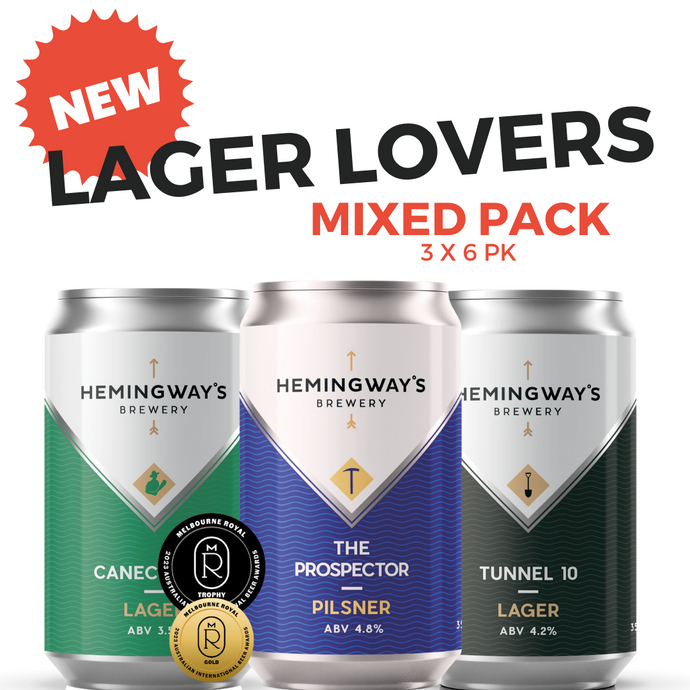 Lager Lovers Mixed Pack - 18 (3x6) x 355Ml cans
