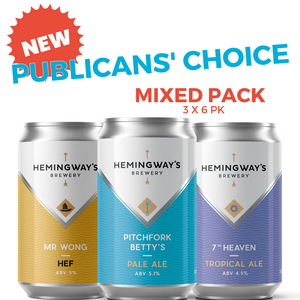 Publicans Choice Mixed Pack - 18 (6x3) x 355Ml cans